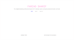 Desktop Screenshot of farzadsharif.com