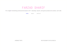Tablet Screenshot of farzadsharif.com